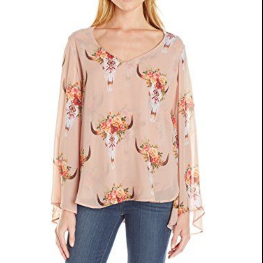 Show Me Your MuMu Hippie Dippie Bohemian Southwestern Top.
